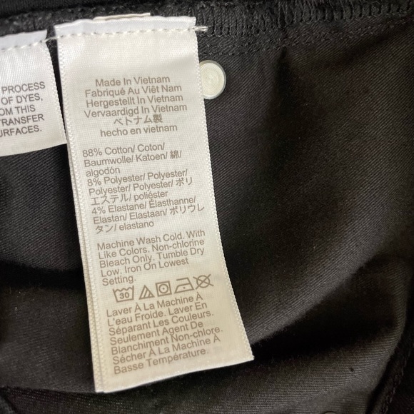 J. Crew 10” Highest-Rise Toothpick Jeans in True Black, Worn once, EUC - Picture 8 of 14